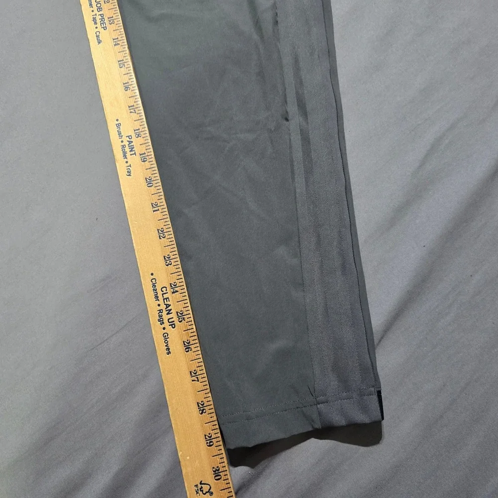 Adidas Training Pants Mens M Gray 3-Stripe Performance Activewear Joggers